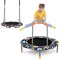2-In-1 Trampoline And Swing Combo Foldable Rebounder For Kids W/ Sturdy Ropes